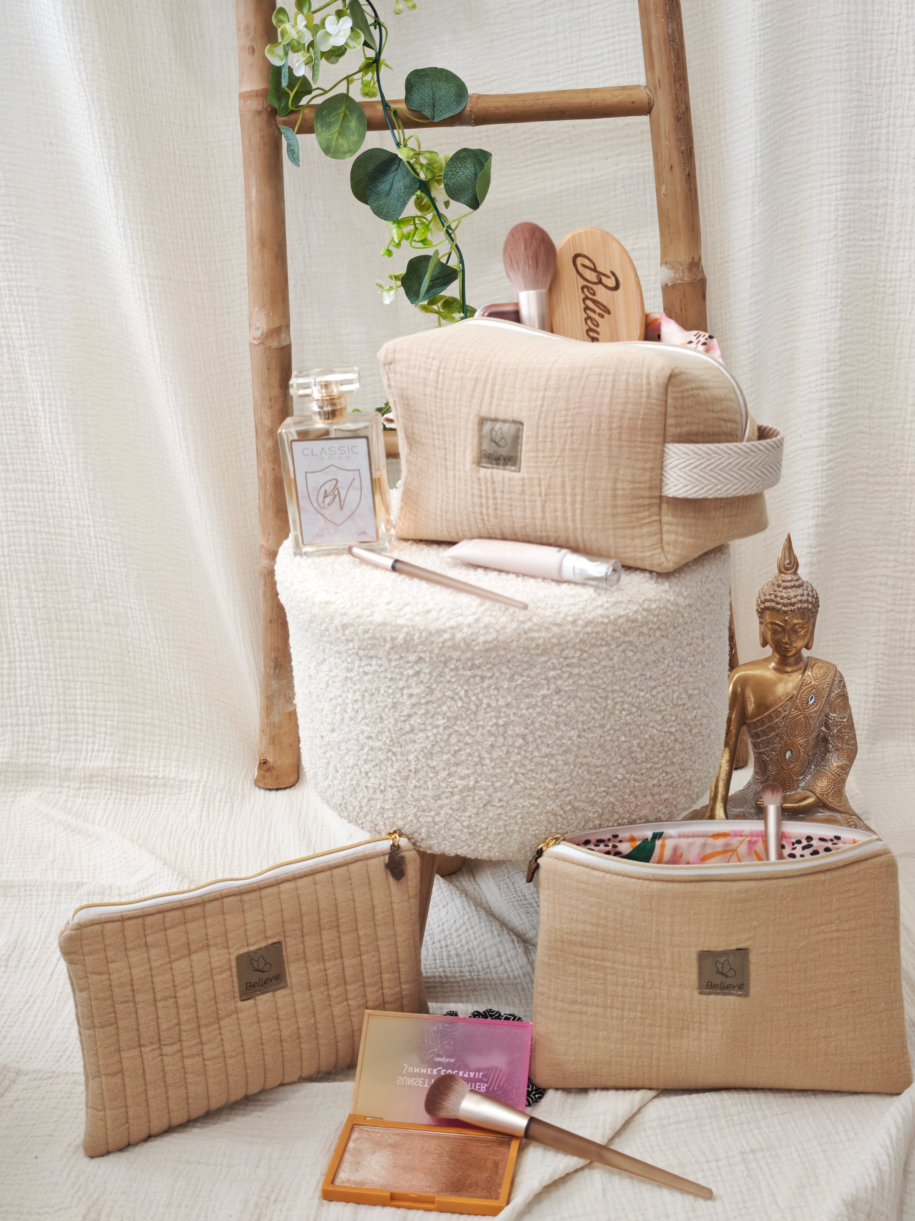 Essence Toiletry Bag - Muslin