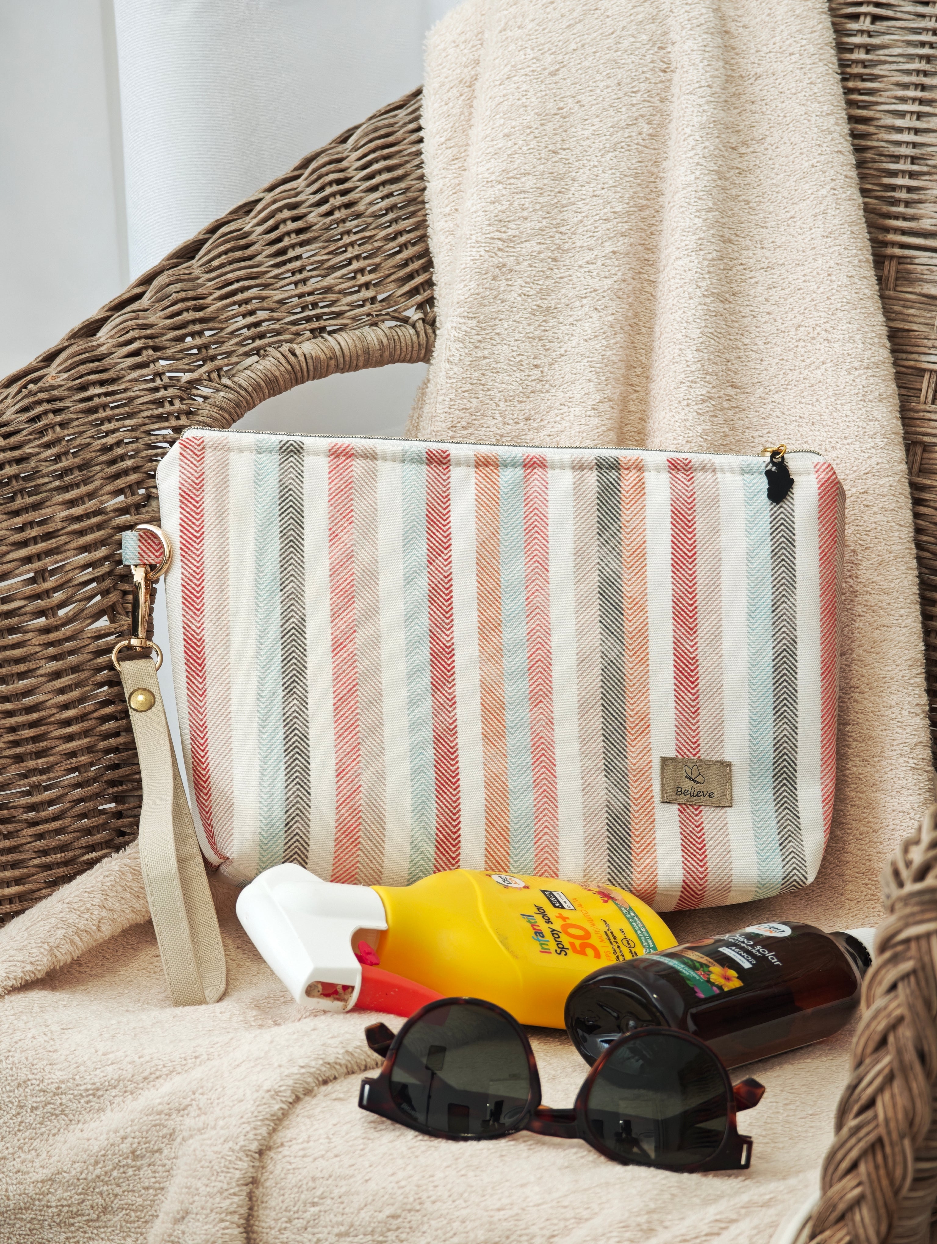 Sunset Clutch - Toiletry Bag with Hand Strap